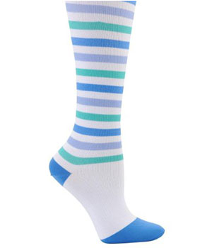 blue white trouser socks